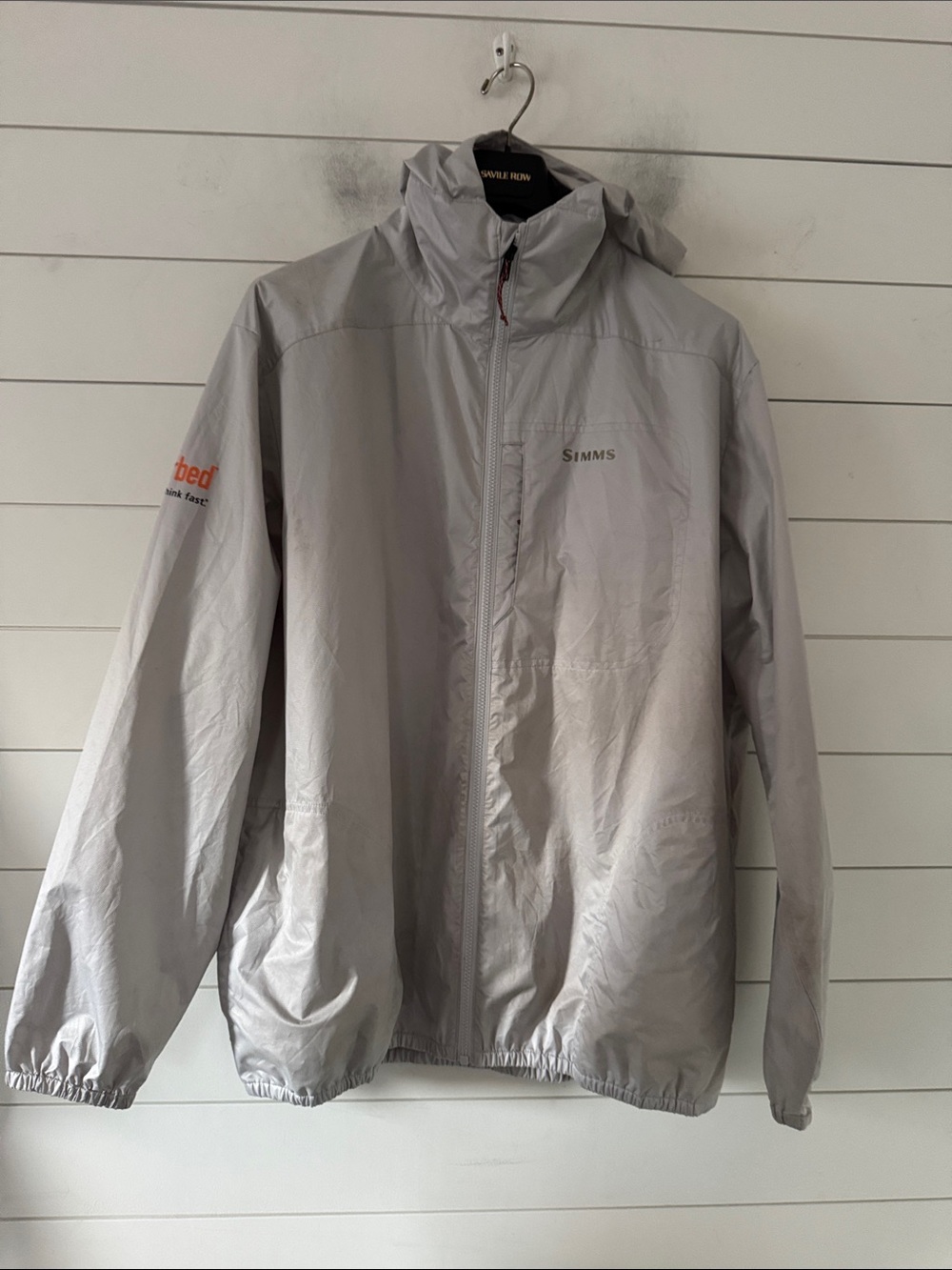 SIMMS SizeXL  Light Weight Packable Shell water & wind resistant Full Zip jacket